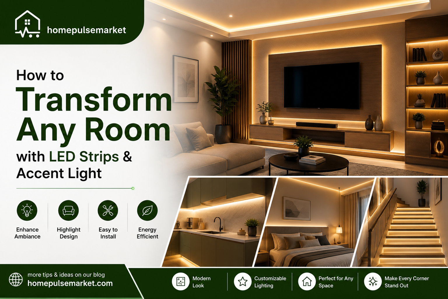 Lighting 101: How to Transform Any Room with LED Strips & Accent Light