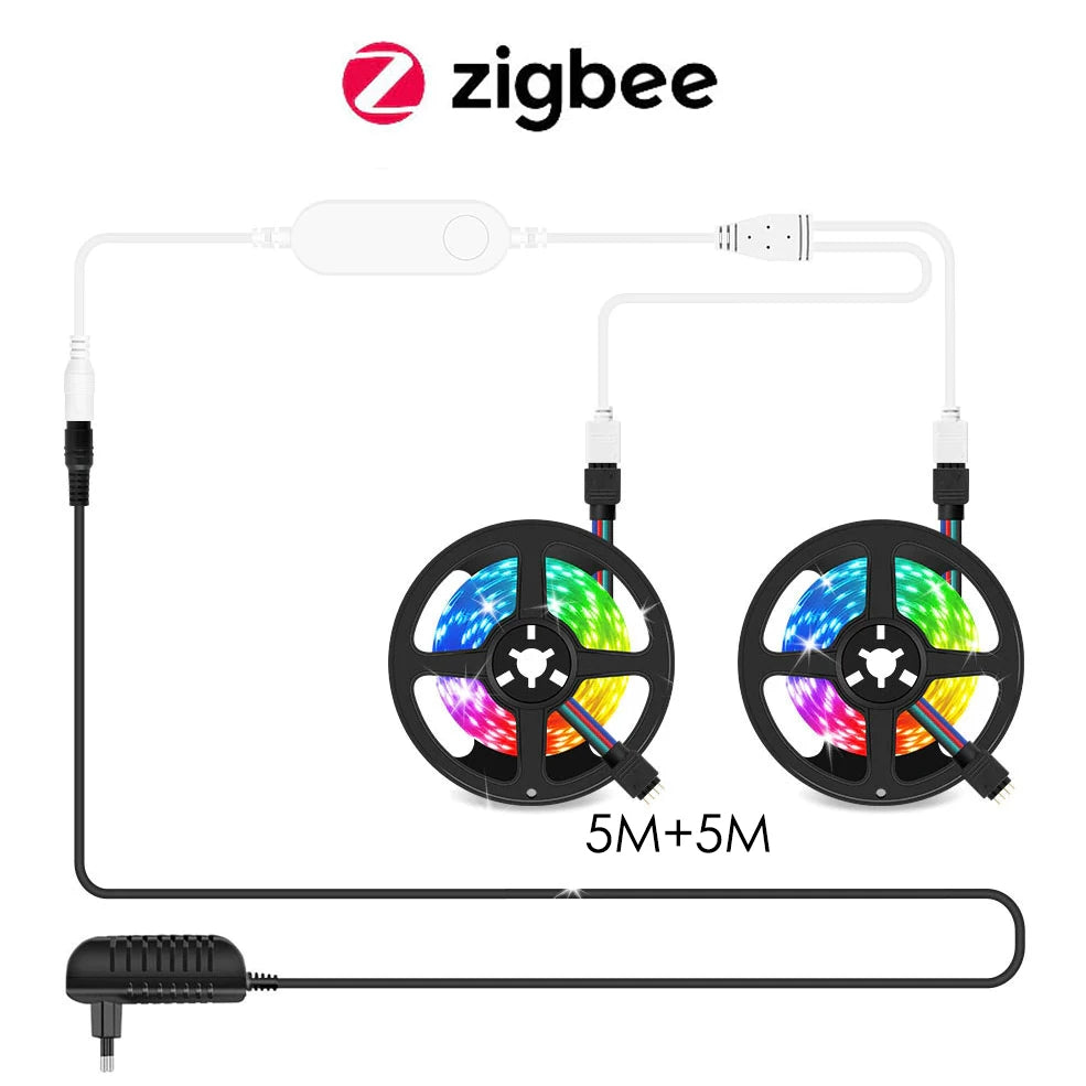 12V Smart Home Zigbee RGB Led Strip Lights 5M 10M 20M 5050 Flexible Led - LED Strip Light - view 8