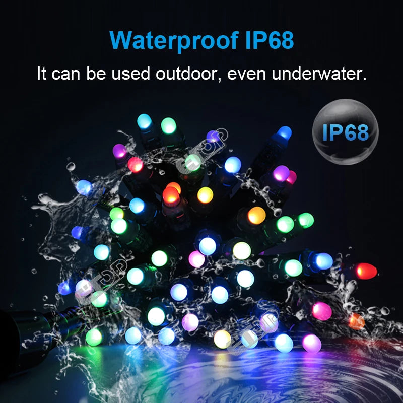 100pcs 12MM WS2811 Led String Light Smart Pixel Module DC 5V 12v IP68 waterproof - Home Improvement - view 4