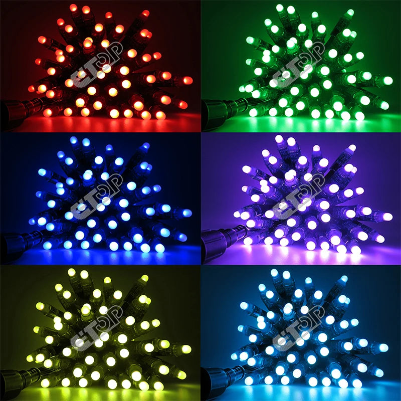 100pcs 12MM WS2811 Led String Light Smart Pixel Module DC 5V 12v IP68 waterproof - Home Improvement - view 5