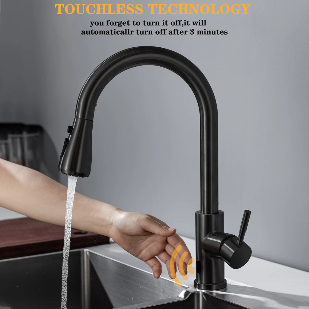 Smart Touchless Kitchen Faucets Crane For Sensor Kitchen Water Tap Sink Mixer Rotate - Kitchen Faucet - view 2