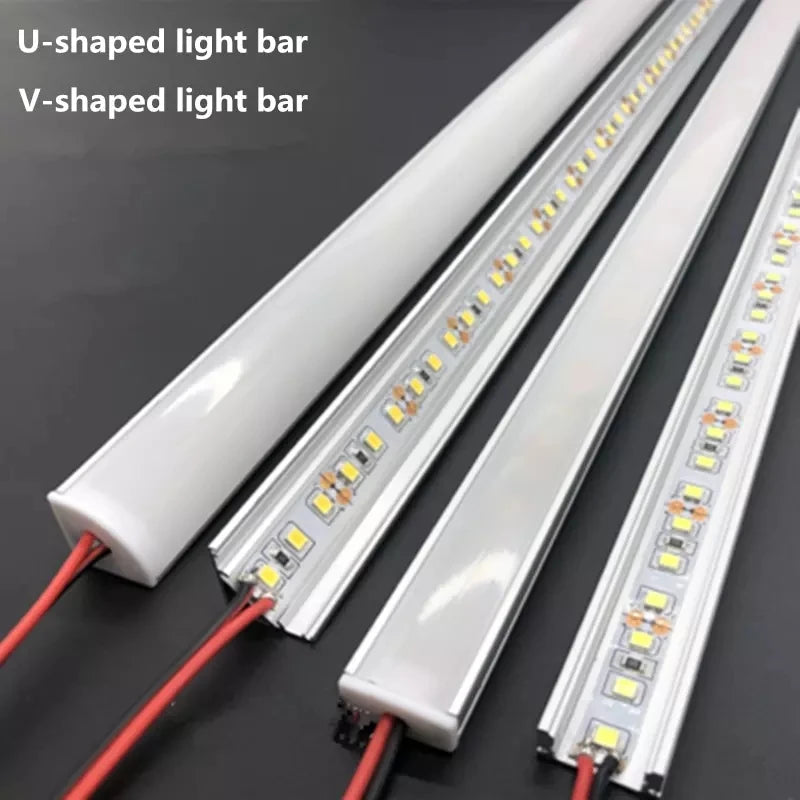 LED aluminum rigid light bar DC12V 50CM 20 inch U/V-shape 5730 36LEDs LED aluminum - Home Improvement