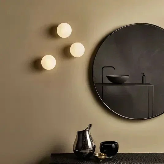 Modern White Wall Lamp Ball Glass Wall Sconce for Home Bathroom Mirror Living Room - Wall Light - view 2