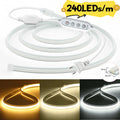 220V 240LEDs/m COB LED Strip Light 230V Dimmable RA90 Flexible IP65 FCOB Neon Tape - Kitchen Faucet