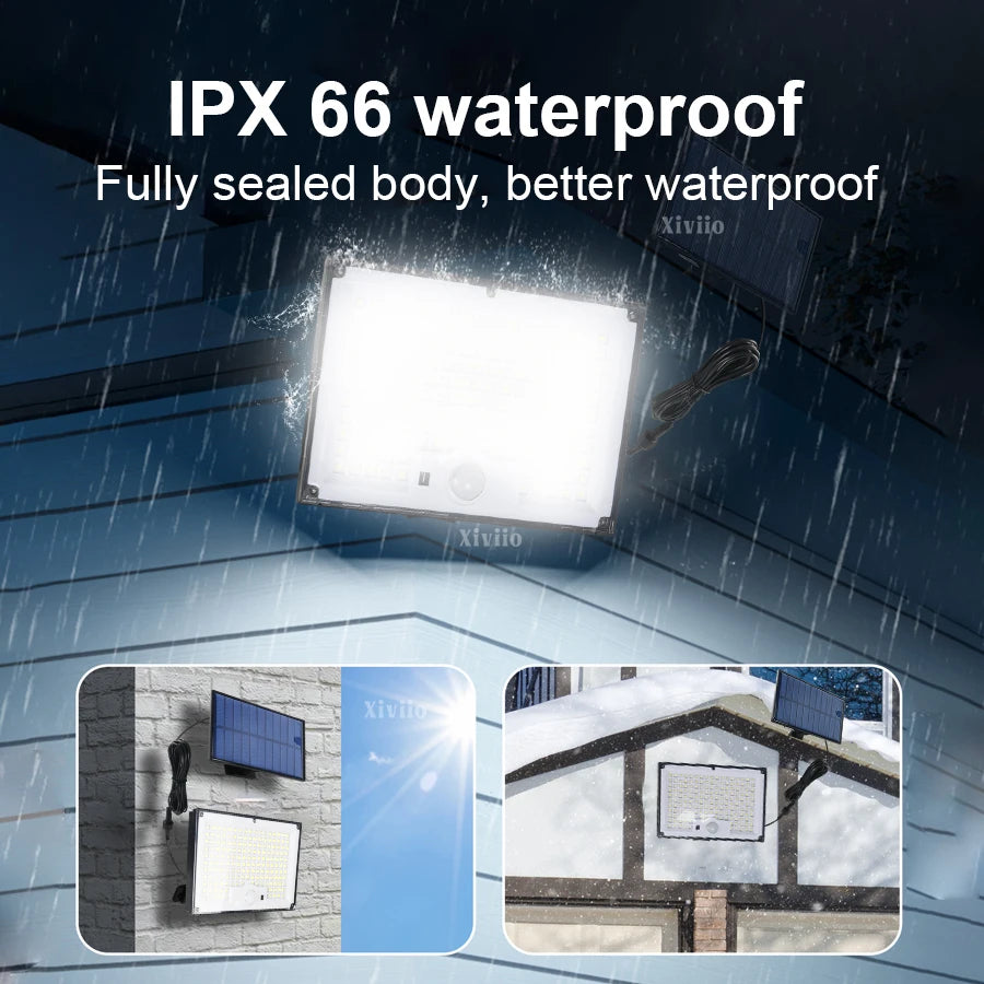 600W 344/192LED Solar Lights Outdoor Super Bright Human Motion Sensor Security Flood - Solar Light - view 6