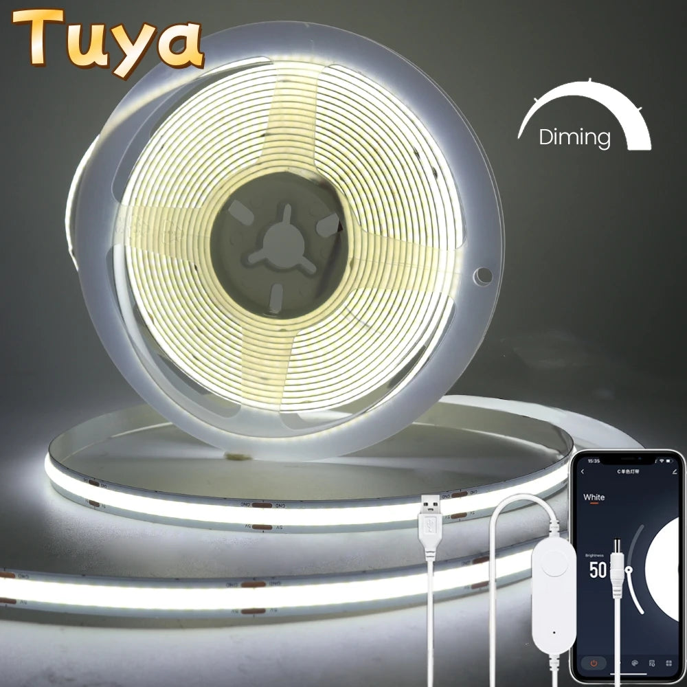 Tuya WiFi COB LED Strip Tuya Smart Life APP Control Dimmable LED Strip Light - LED Strip Light - view 2