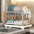 304 stainless steel kitchen storage rack, bowl and plate storage box, draining rack - Storage Shelf