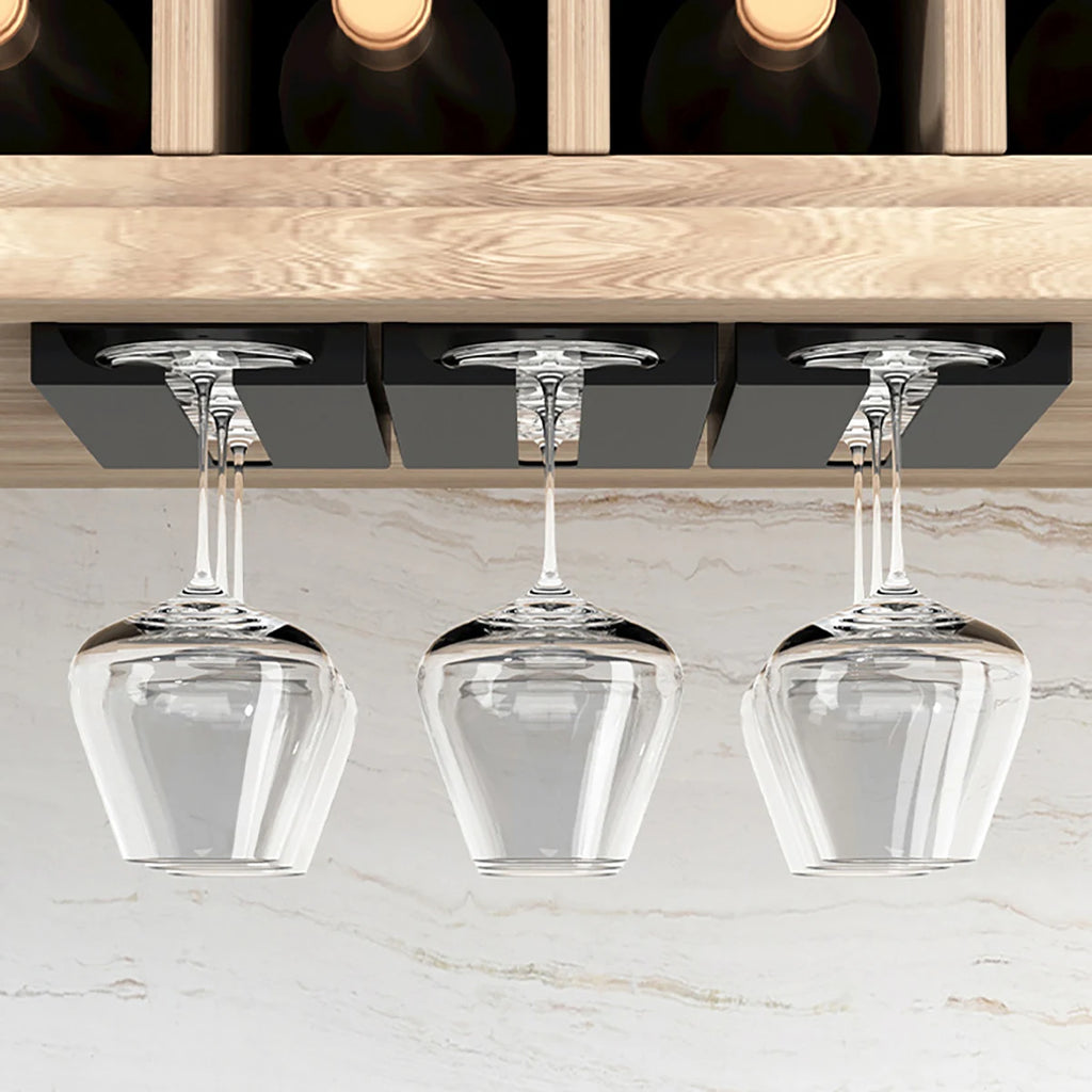 Under Cabinet Upside Down Wine Glass Holder - For Wine Glasses/Champagne Glasses - Cabinet Organizer - view 3