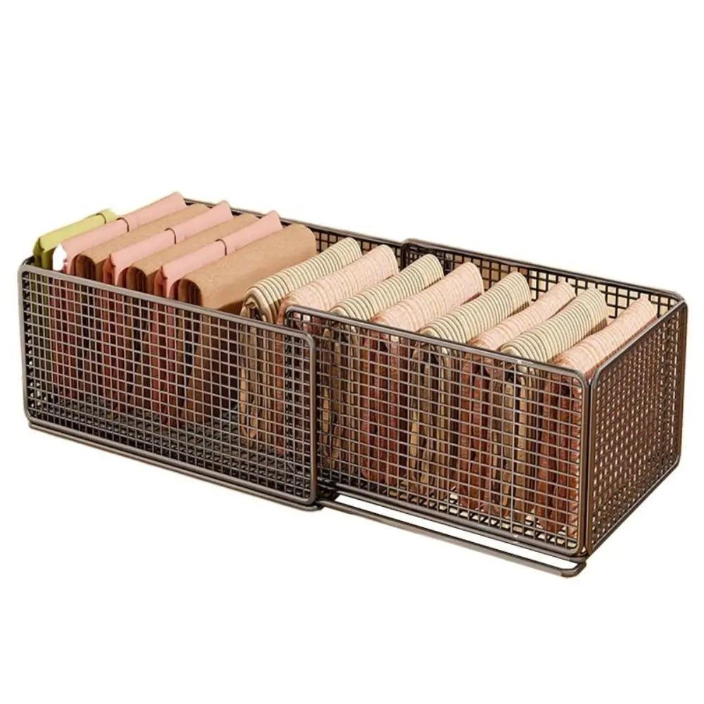 Layered Design Wardrobe Storage Rack Expandable Partitions Stackable Storage Rack - Storage Shelf - view 2