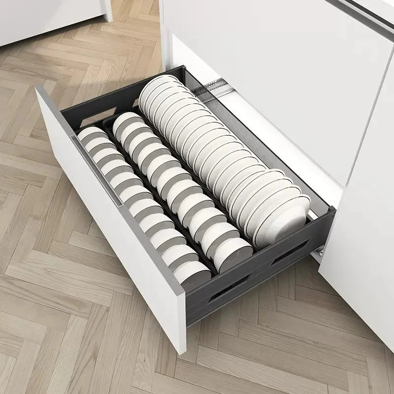 Pull-out basket kitchen cabinet double drawer type drawer type bowl basket dish - Cabinet Organizer - view 4