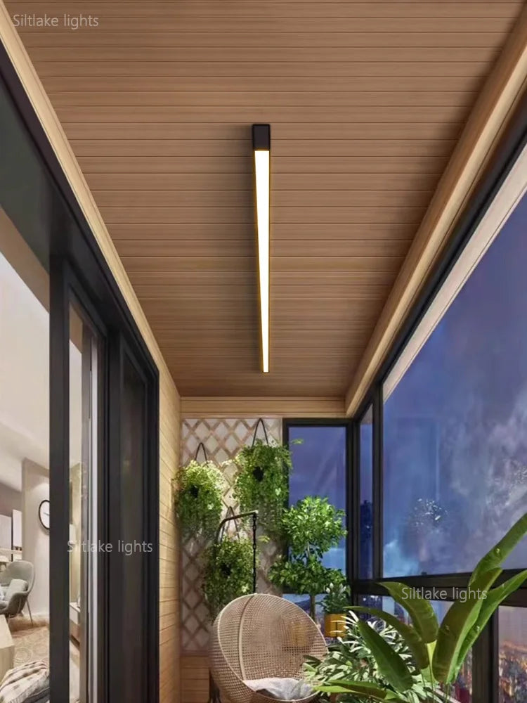Modern Long Strip Ceiling Light Surface Mounted Minimalist Aisle Lamp Living Room - Lighting - view 4