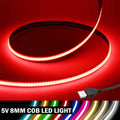 DC 5V USB COB Strip Width 8MM Flexible LED Strip Cabinet Light Lamp Home - Cabinet Organizer