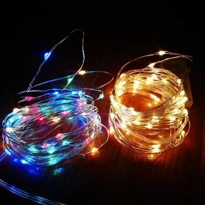 1pcs LED String Lights Atmosphere Small Colored Light USB Battery Powered Fairy Lights For - Home Improvement - view 4