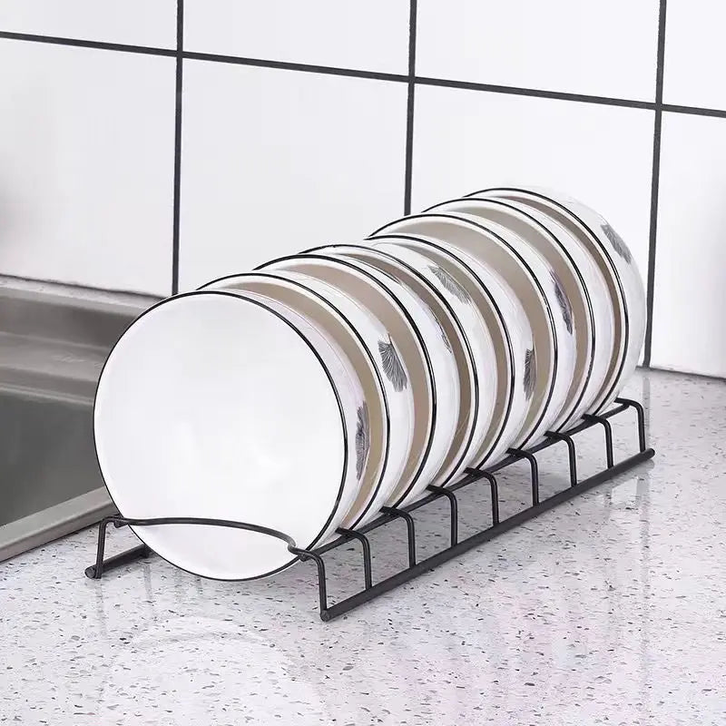 Kitchen Bowl Dish Organizer Stainless Steel Dish Holder Home Cutlery Dishes Pot Lid Rack - Cabinet Organizer - view 7
