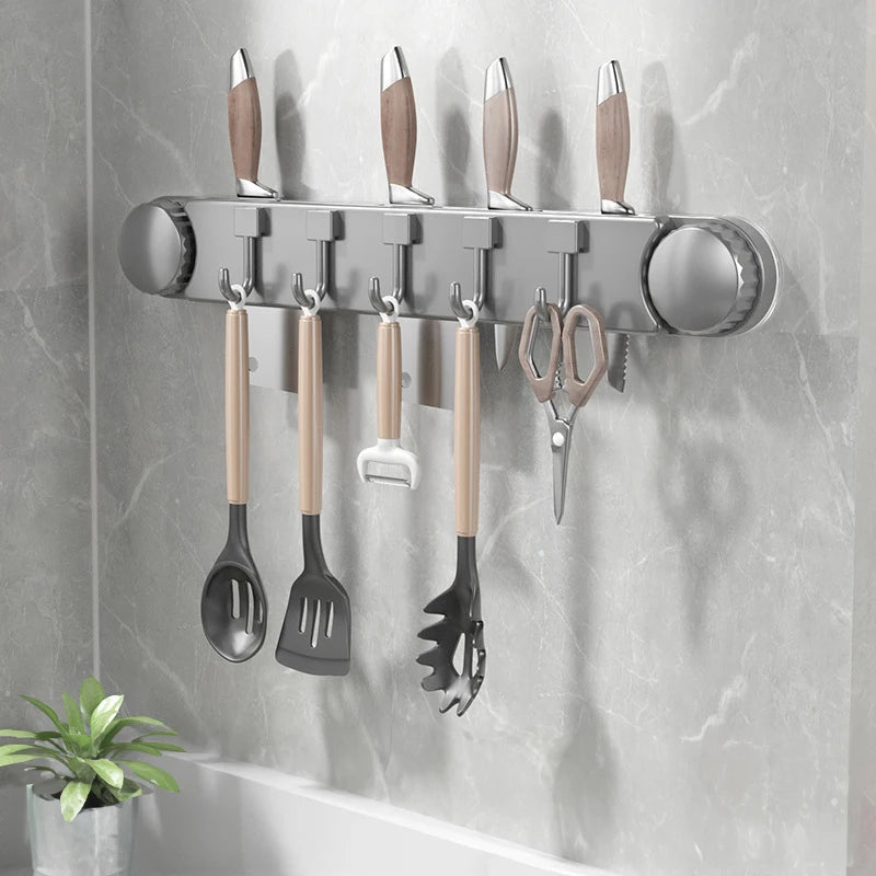 Household Kitchen Plastic Suction Cup Hook Storage Rack Wall Hanging Space Saving - Storage Shelf - view 2