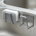 2/4Pcs Stainless Steel Sponge Holder For Kitchen Sink No Punching Sponge Holder Wall Mount - Organizer