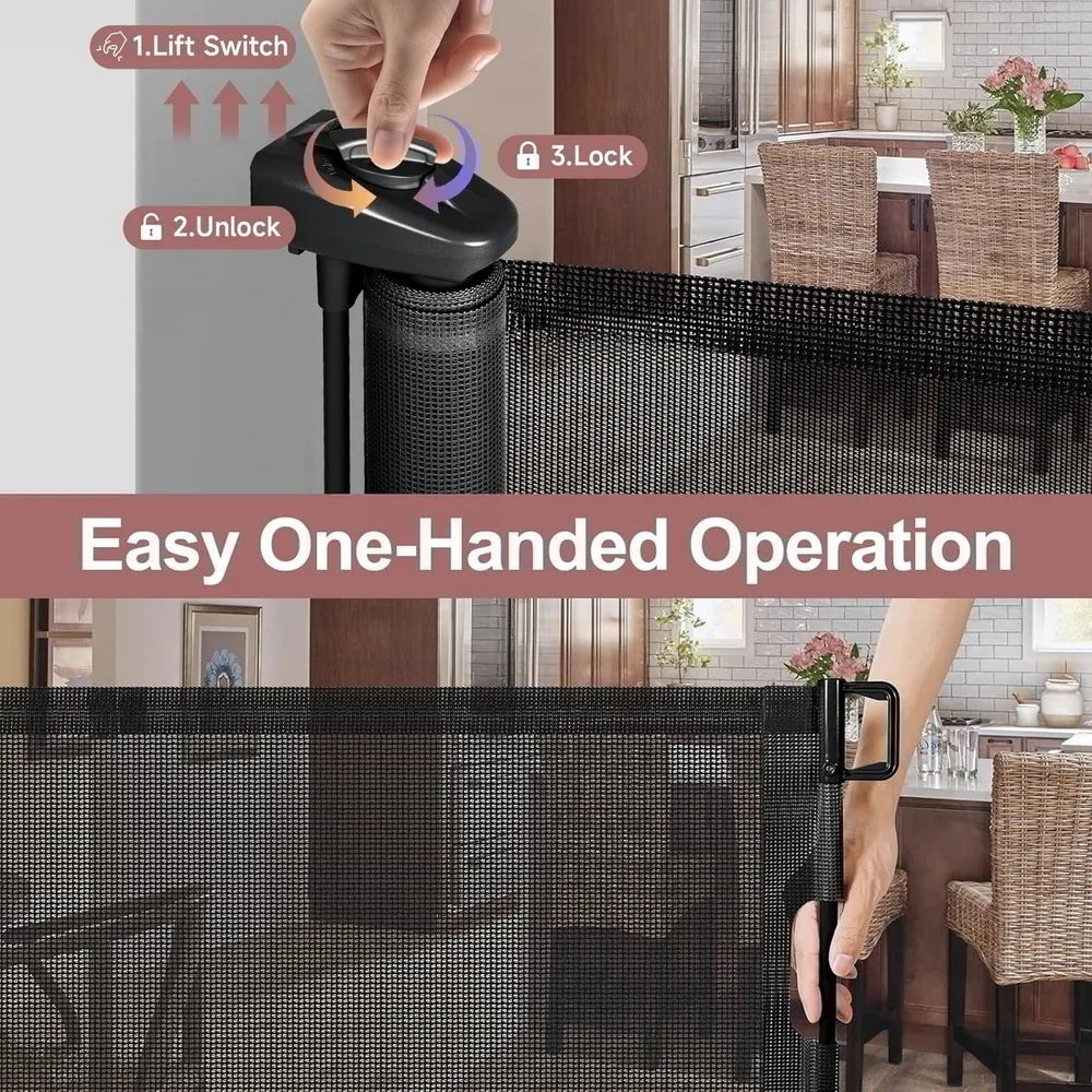 120inch Extra Wide Baby Safe Doorways Retractable Baby Gate Child Safety Gate For Doorway - Safety Gate - view 5