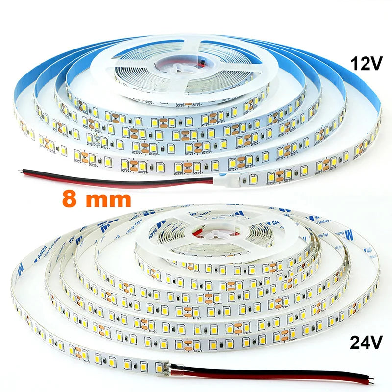 5mm 8mm LED Strip 2835 DC24V 12V 120LEDs/m Home Lamp Strips Red Ice Blue - LED Strip Light - view 3