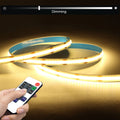 DC5V COB LED Strip Light with Dimmable Remote Control 1/2/3/5M White/Warm White USB LED - LED Strip Light