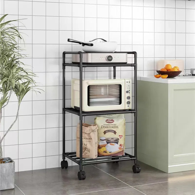 3-layer Ultra-thin Rolling Storage Cart Multi-function Storage Rack With Sliding - Storage Shelf - view 8