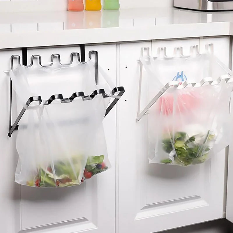 Kitchen Trash Rack Cabinet Door Garbage Bags Holder Multi-function Cabinet Rubbish - Cabinet Organizer - view 3