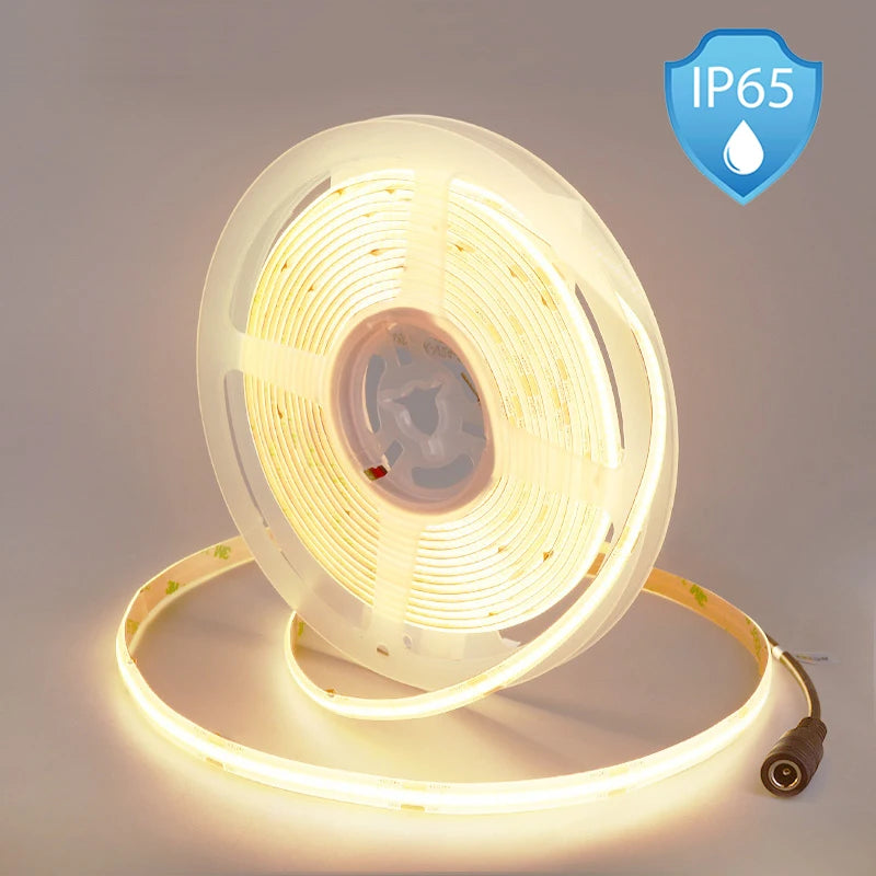IP65 Waterproof COB LED Strip Light High Density 480 LEDs/m Flexible Tape Ribbon RA90 - Kitchen Faucet - view 3