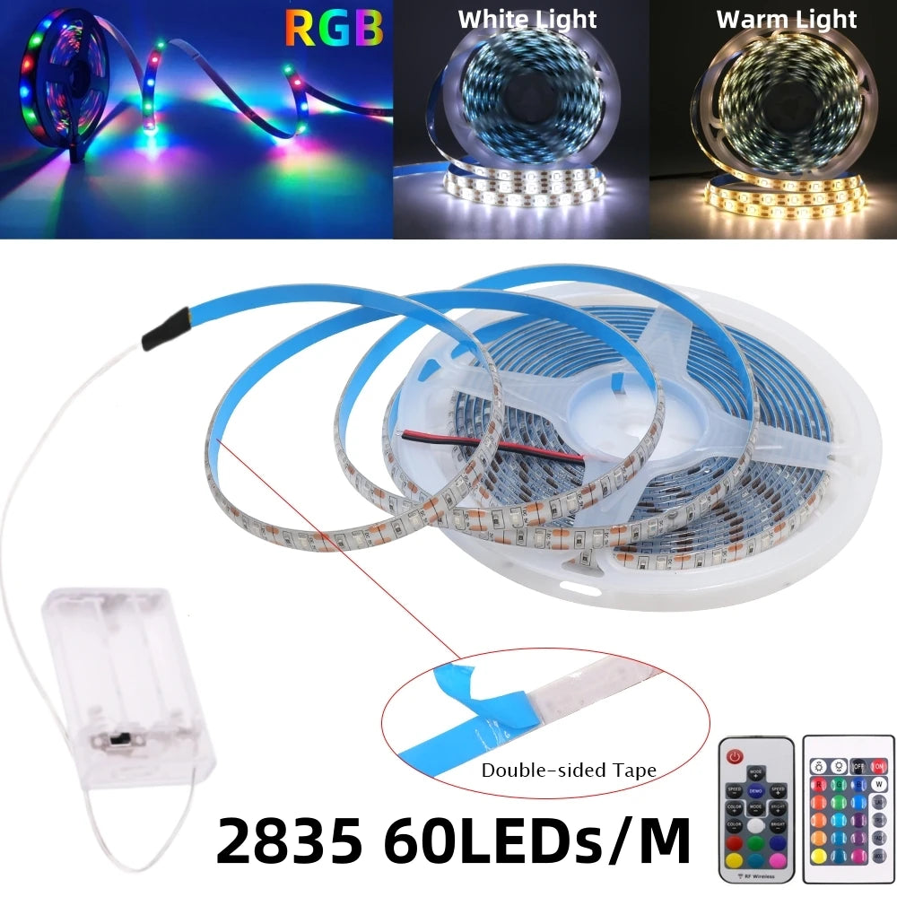 3AA Battery Power Led Strip Light 5V SMD2835 1M 2M 3M 4M 5M Flexible - LED Strip Light - view 2