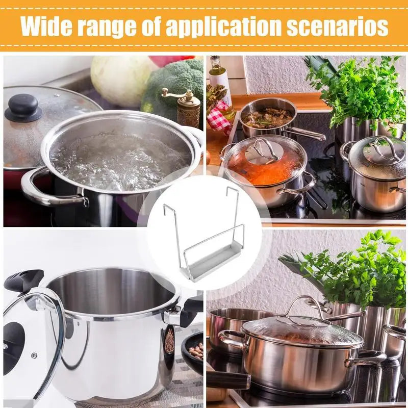 Slow Cooker Lid Holder Lid Rack With Silicone Sink Kitchen Cooking Pot Lid Organizer - Cabinet Organizer - view 5