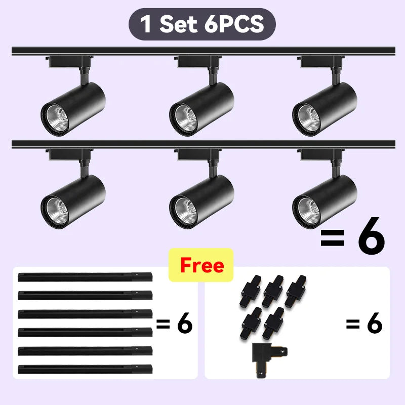 led Track Light Set Rail lighting Ceiling lamp Led Track Lamp Rail light spot - Lighting - view 7