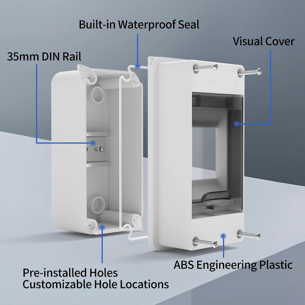 Distribution Box HT Series Junction Box 2/3 Way PC Plastic Outdoor Electrical IP65 - Home Improvement - view 3