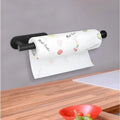 Wall Mounted Kitchen Racks Storage Stainless Steel Paper Towel Holder Self-Adhesive - Storage Shelf