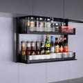 Intelligent electric hanging cabinet lifting basket, kitchen cabinet seasoning basket - Cabinet Organizer