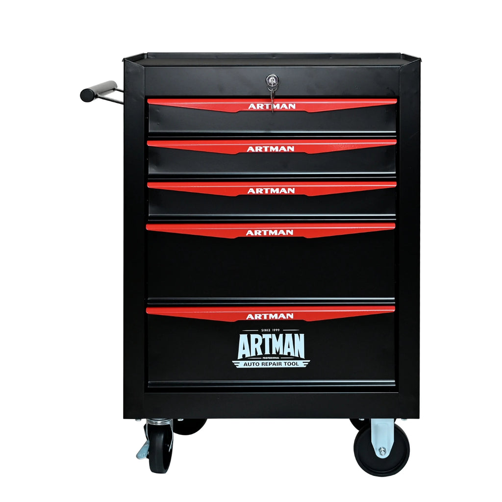 Rolling Metal Tool Chest with 5 Drawers, 20" 5-Drawer Tool Chest Cabinet with Ball - Cabinet Organizer