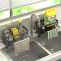 Kitchen Stainless Steel Sink Drain Rack Sponge Storage Faucet Holder Soap Drainer - Kitchen Faucet