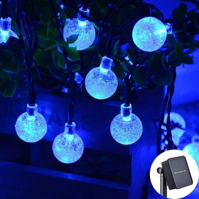 4 Colors Options Solar Globe String Lights Outdoor Waterproof Fairy Lights with 8 Modes - Solar Light - view 8