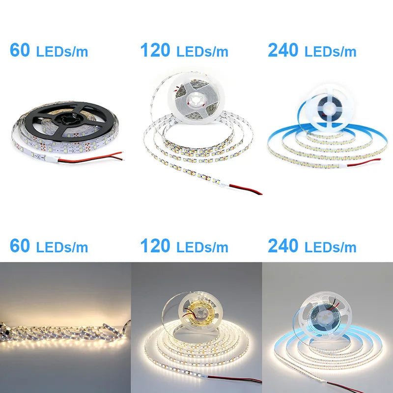 2835 5M 300 600 1200LEDs LED Strip DC12V 24V 120LEDs/m Home Waterproof IP65 Lamp - LED Strip Light - view 5