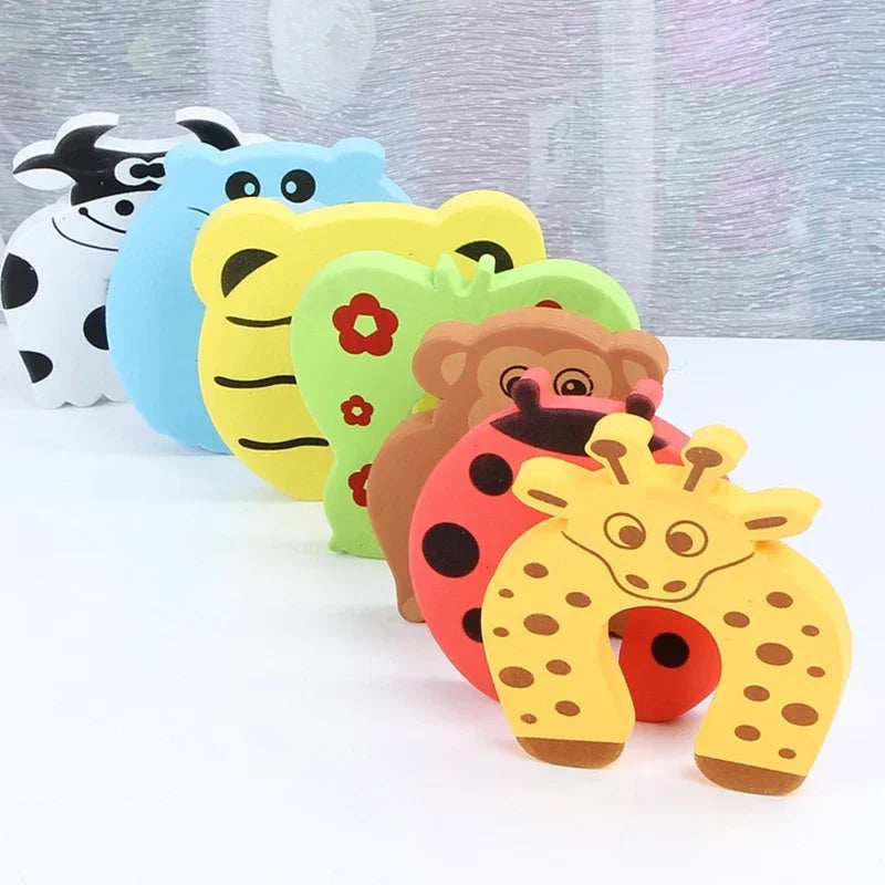5pcs/lot Silicone Doorways Gates Decorative Door Stopper Baby Safety Care Cartoon - Home Improvement - view 3