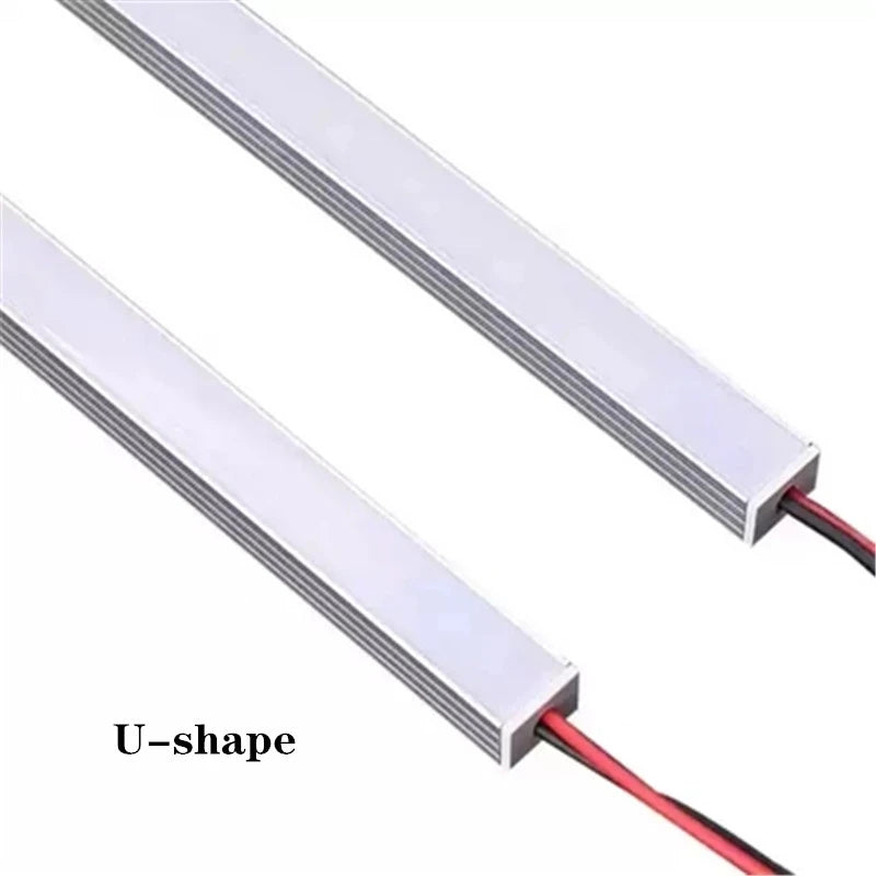 1-30 PCS LED rigid strip DC12V 50CM 20 inch SMD5730 36LEDs U/V-shaped flat LED - Home Improvement - view 4