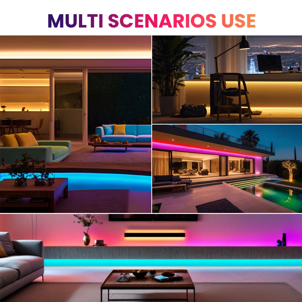 220V Switch COB Led Strip Light ON/OFF Red Green Pink Warm Natural White 288Leds/M - LED Strip Light - view 6