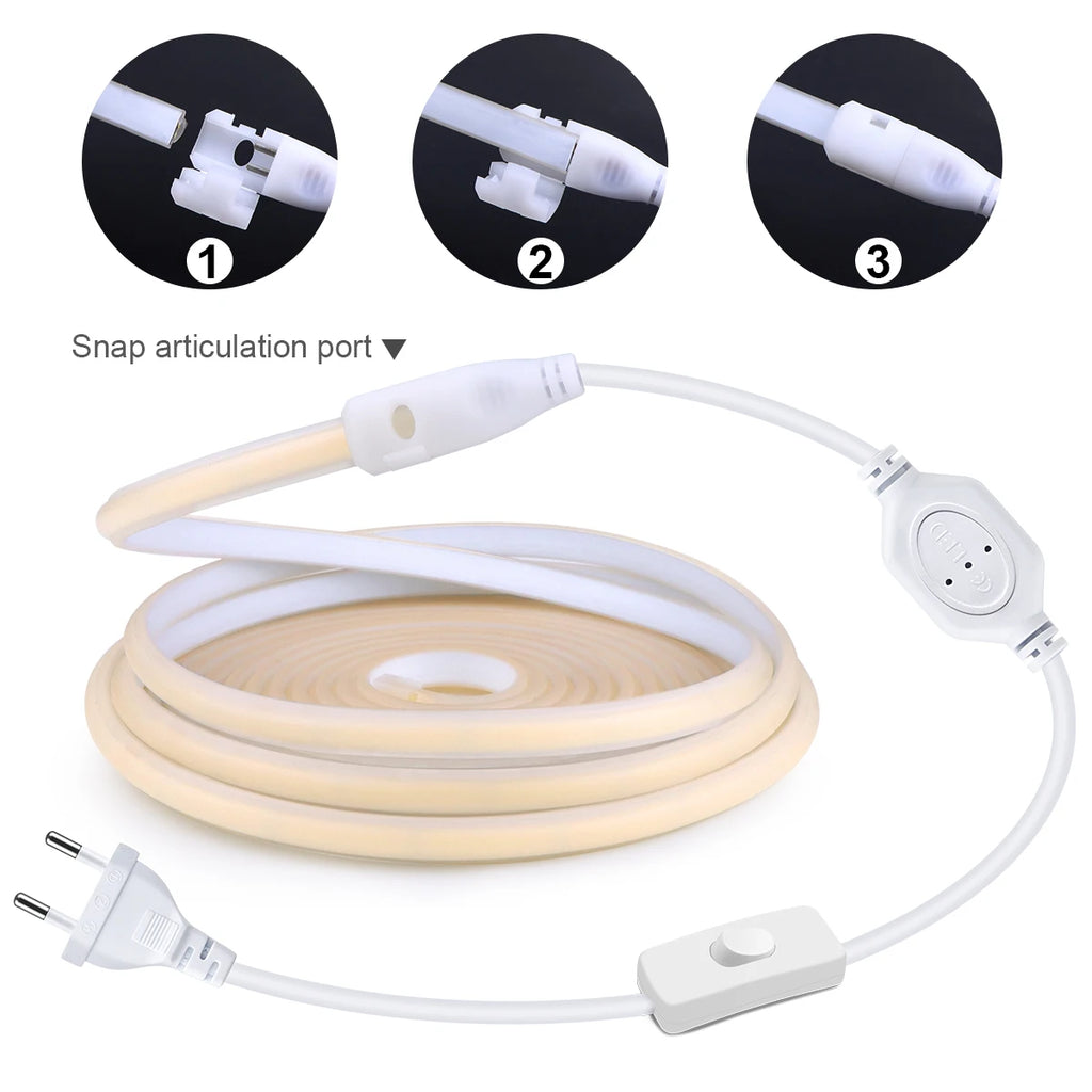 35M 30M COB Neon Strip Light 288LEDs/M High Density Pure Silicone Tube Soft Waterproof - LED Strip Light - view 5