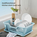 New Pull basket Kitchen cabinet 2-layer drawer Bowl Plastic Drain Basket Space Bowl Rack - Cabinet Organizer