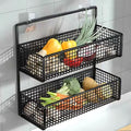 Kitchen Wall Mount Storage Rack Non Perforated Wall Mounted Storage Rack Wall Shelf Spice - Storage Shelf