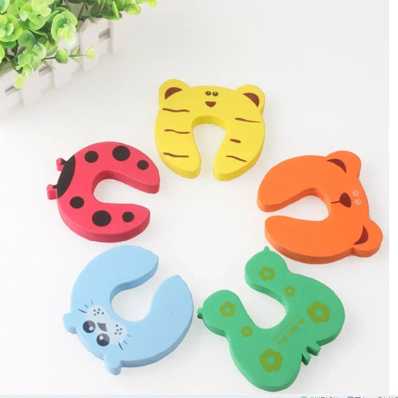 5pcs/lot Silicone Doorways Gates Decorative Door Stopper Baby Safety Care Cartoon - Home Improvement - view 5