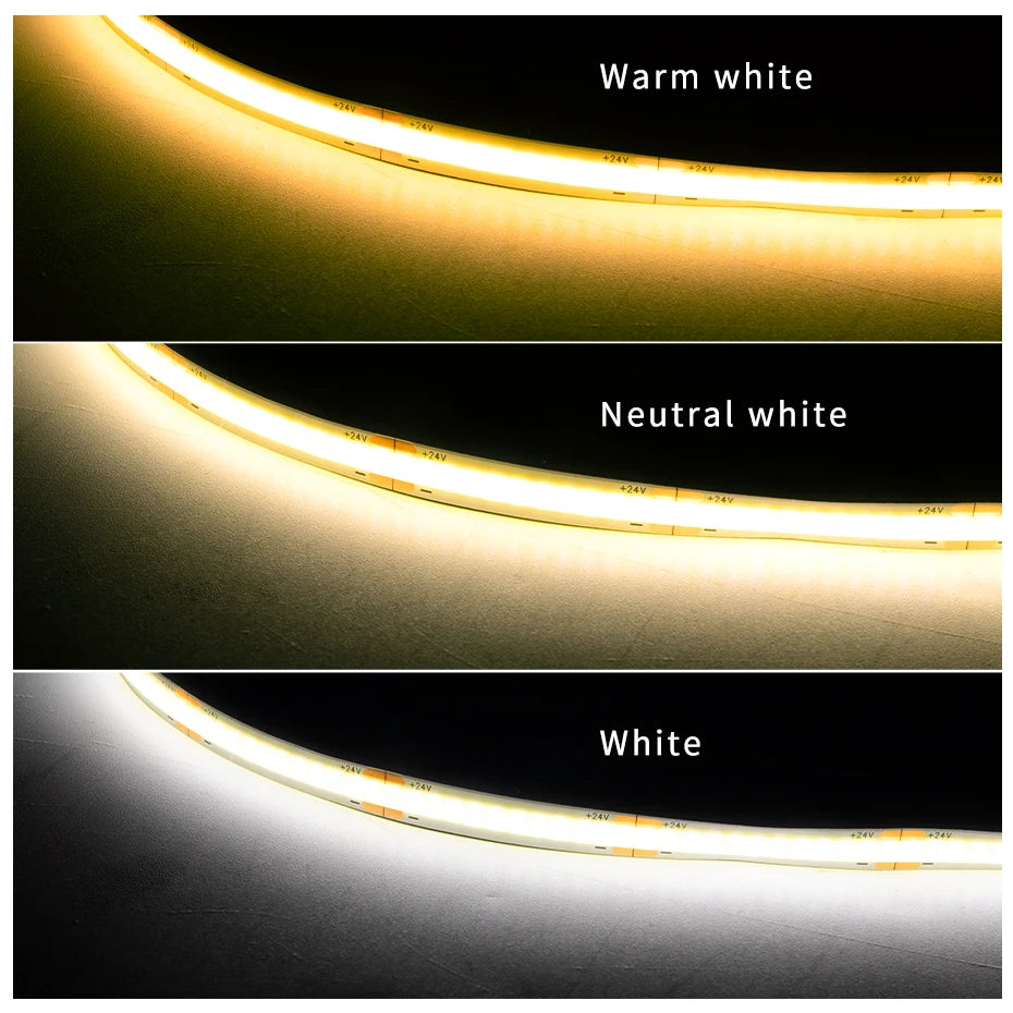 24V Ultra-Thin COB LED Tape Light 320LEDs/m with PIR Motion Control for Under Cabinet - Kitchen Faucet - view 7