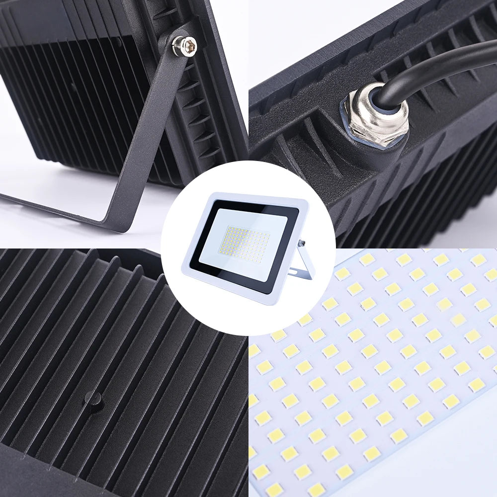 LED Flood Light 100W 50W 30W 20W 10W AC 220V Outdoor IP68 Waterproof Reflector - LED Flood Light - view 5