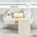 Kitchen Sink Sponge Rack Wall Mounted Home Sink Rack Sponge Towel Drainage Basket Kitchen - Cabinet Organizer