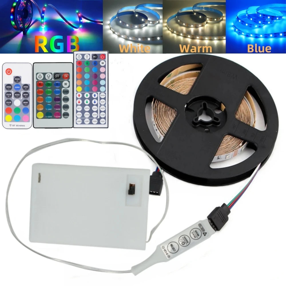 3AA Battery Power Led Strip Light 5V SMD2835 1M 2M 3M 4M 5M Flexible - LED Strip Light - view 5