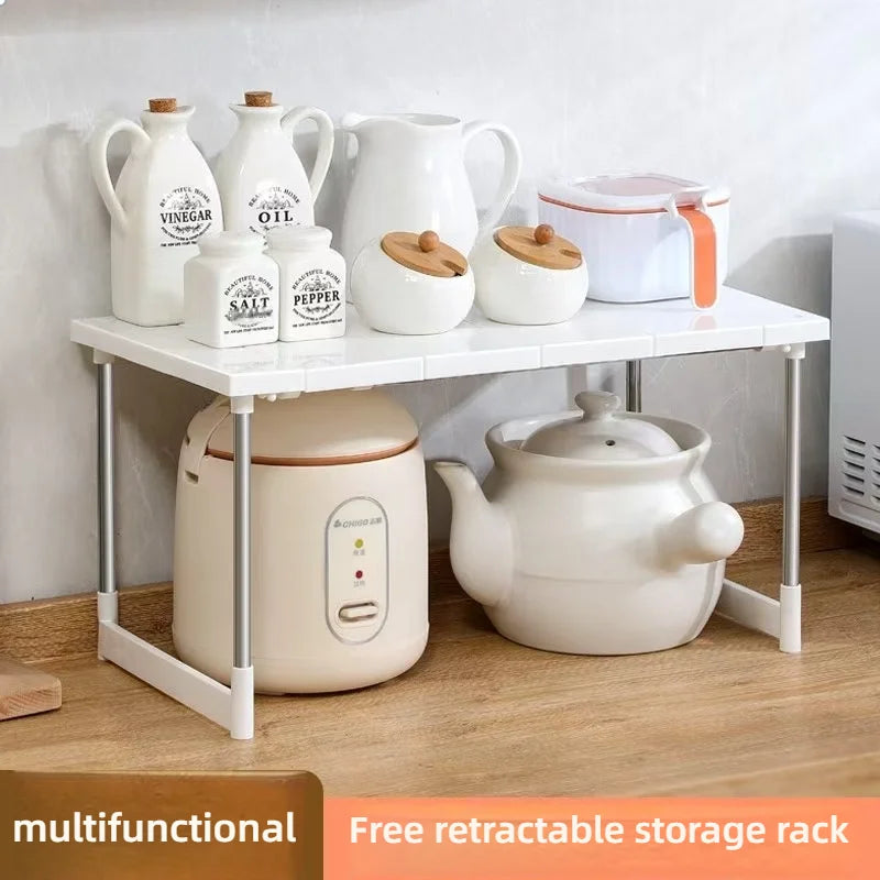 Multi Functional Stretchable Kitchen Storage Organizer Holder Rack for Space Saving - Cabinet Organizer - view 2