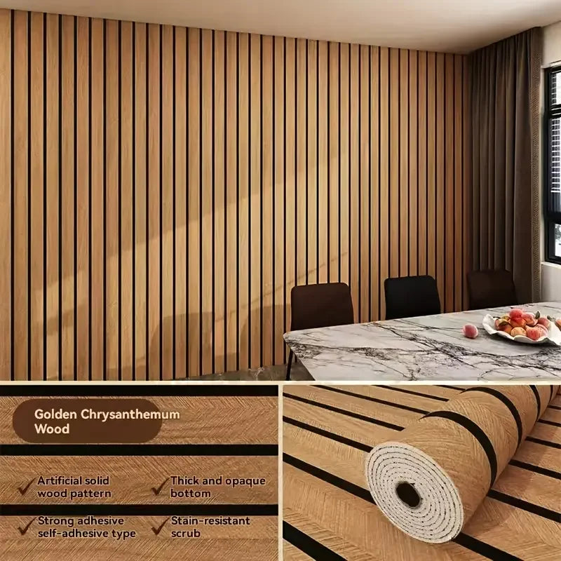 Thick Brown Grid Peel and Stick Wallpaper Faux Plaid Design Waterproof and - Home Improvement - view 8