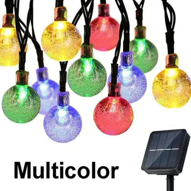 200LED Solar String Lights Outdoor Crystal Fairy Light Chritmas Garland 8 Modes - Solar Light - view 7